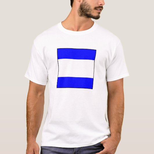 Internationale vlag scheepvaart t-shirt (Voorkant)