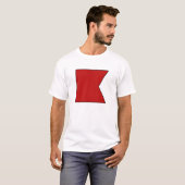 Internationale vlag scheepvaart t-shirt (Voorkant volledig)