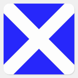 Internationale vlag scheepvaart vierkante sticker