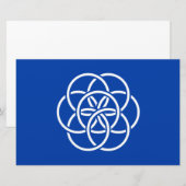 Internationale vlag van de planeet Aarde Briefpapier (Voorkant / Achterkant)