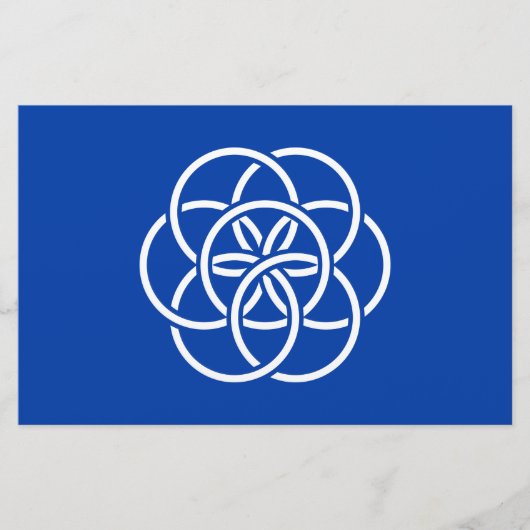 Internationale vlag van de planeet Aarde Briefpapier (Voorkant)