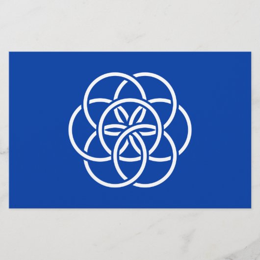 Internationale vlag van de planeet Aarde Briefpapier (Voorkant)