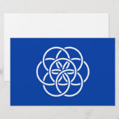 Internationale vlag van de planeet Aarde Briefpapier (Voorkant / Achterkant)