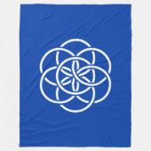 Internationale vlag van de planeet Aarde Fleece Deken (Voorkant)