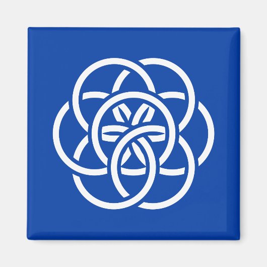 Internationale vlag van de planeet Aarde Magneet (Voorkant)