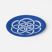 Internationale vlag van de planeet Aarde Papieren Bordje (Gekanteld)