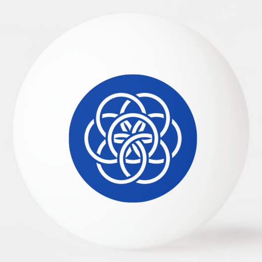 Internationale vlag van de planeet Aarde Pingpongbal (Voorkant)