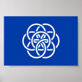 Internationale vlag van de planeet Aarde Poster (Voorkant)