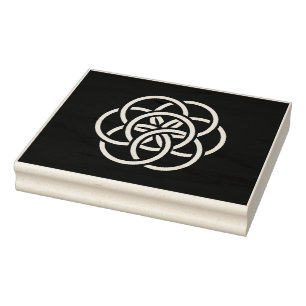 Internationale vlag van de planeet Aarde Rubberstempel