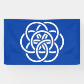 Internationale vlag van de planeet Aarde Spandoek (Horizontaal)