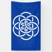 Internationale vlag van de planeet Aarde Spandoek (Verticaal)