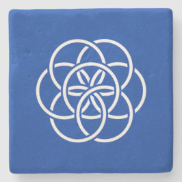 Internationale vlag van de planeet Aarde Stenen Onderzetter