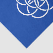 Internationale vlag van de planeet Aarde Tissuepapier (Detail)