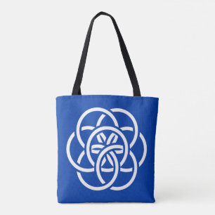 Internationale vlag van de planeet Aarde Tote Bag