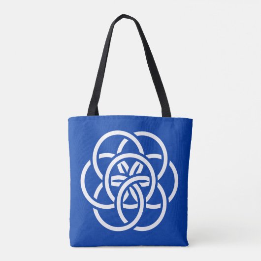 Internationale vlag van de planeet Aarde Tote Bag (Achterkant)