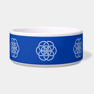 Internationale vlag van de planeet Aarde Voerbakje