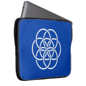 Internationale vlag van planeet aarde laptop sleeve (Voorkant Rechts)