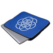 Internationale vlag van planeet aarde laptop sleeve (Voorkant onderkant)