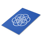 Internationale vlag van planeet aarde notitieblok (Schuin)