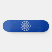 Internationale vlag van planeet aarde persoonlijk skateboard (Horizontaal)