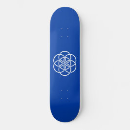 Internationale vlag van planeet aarde persoonlijk skateboard
