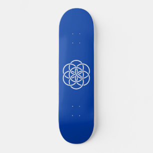 Internationale vlag van planeet aarde persoonlijk skateboard