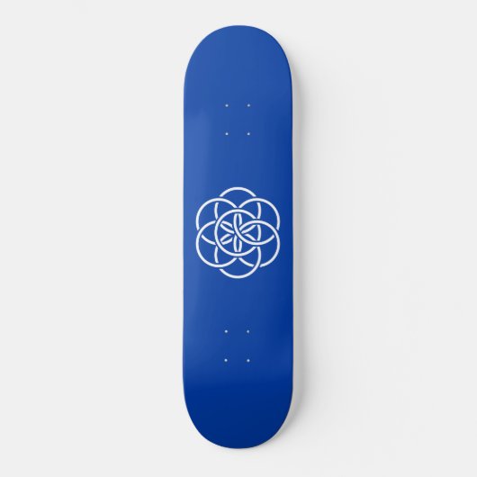 Internationale vlag van planeet aarde persoonlijk skateboard (Voorkant)