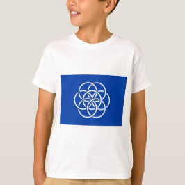Internationale vlag van planeet aarde t-shirt