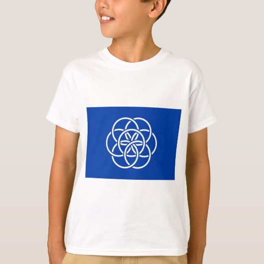Internationale vlag van planeet aarde t-shirt (Voorkant)