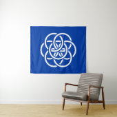 Internationale vlag van Planet Earth Tapestry Wandkleed (In Situ (horizontaal))