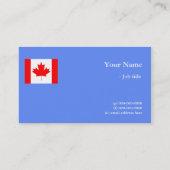 Internationale vlag visitekaartje (Achterkant)