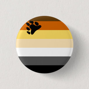 Internationale vlag voor de Broederschap van Beer Ronde Button 3,2 Cm