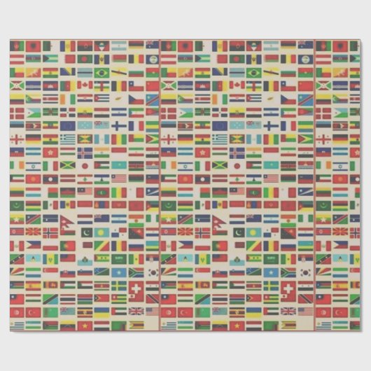INTERNATIONALE VLAGGEN CADEAUPAPIER (Vlak)