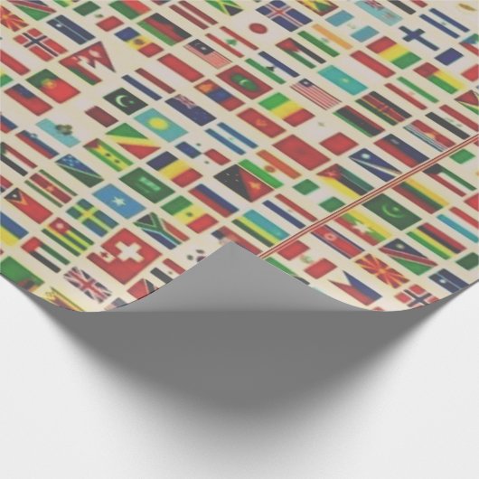 INTERNATIONALE VLAGGEN CADEAUPAPIER (Hoek)