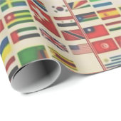 INTERNATIONALE VLAGGEN CADEAUPAPIER (Rol Hoek)