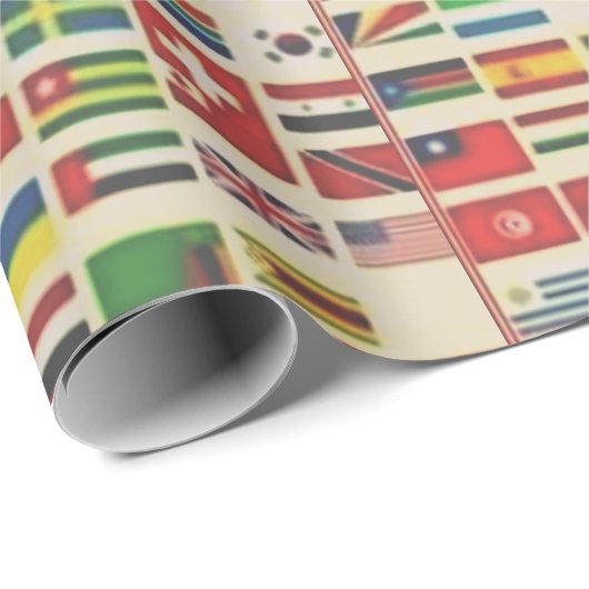 INTERNATIONALE VLAGGEN CADEAUPAPIER (Rol Hoek)