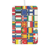 Internationale vlaggen collage, wereldvlaggen luchtverfrisser (Voorkant)