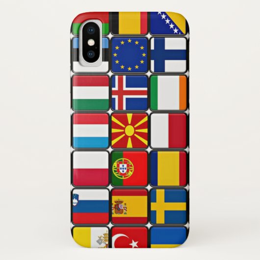 Internationale vlaggen collectie, wereldvlaggen Case-Mate iPhone case (Achterkant)