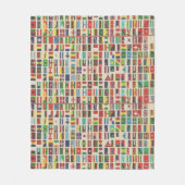 INTERNATIONALE VLAGGEN FLEECE DEKEN (Voorkant)