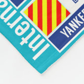 Internationale vlaggen fleece deken (Hoek)