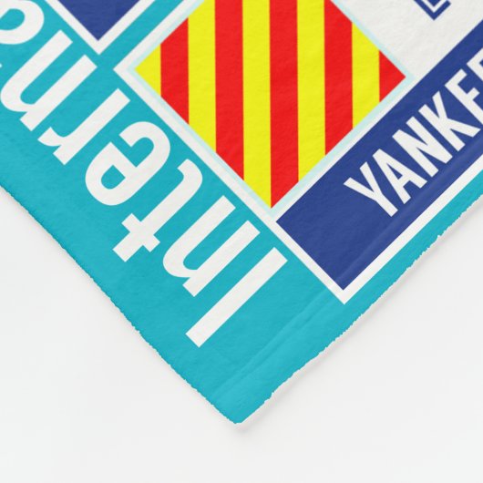 Internationale vlaggen fleece deken (Hoek)