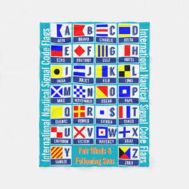 Internationale vlaggen fleece deken