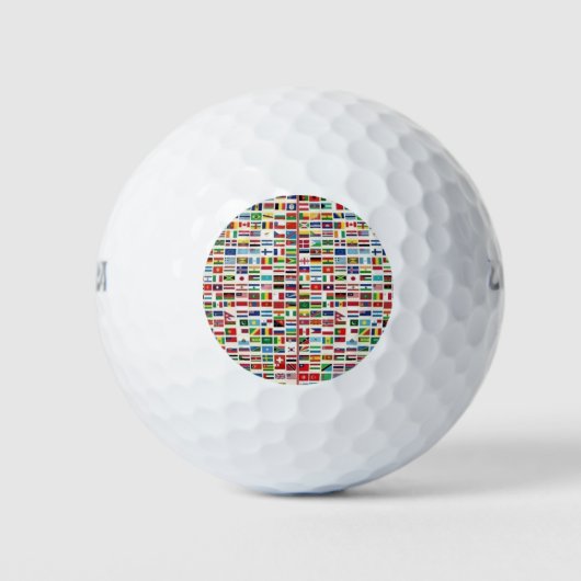 INTERNATIONALE VLAGGEN GOLFBALLEN (Voorkant)
