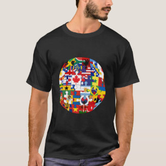 Internationale Vlaggen Landenvlaggen Vlaggen Van D T-shirt