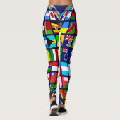 Internationale vlaggen leggings (Achterkant)