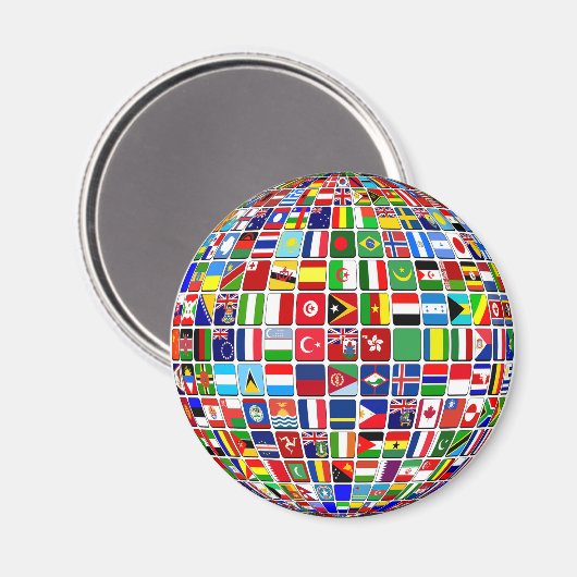 Internationale Vlaggen Magnet (Voorkant / Achterkant)