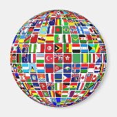 Internationale Vlaggen Magnet (Voorkant)