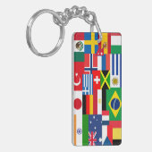 Internationale Vlaggen van de Wereld Sleutelhanger (Voorkant Links)
