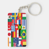 Internationale Vlaggen van de Wereld Sleutelhanger (achterkant)