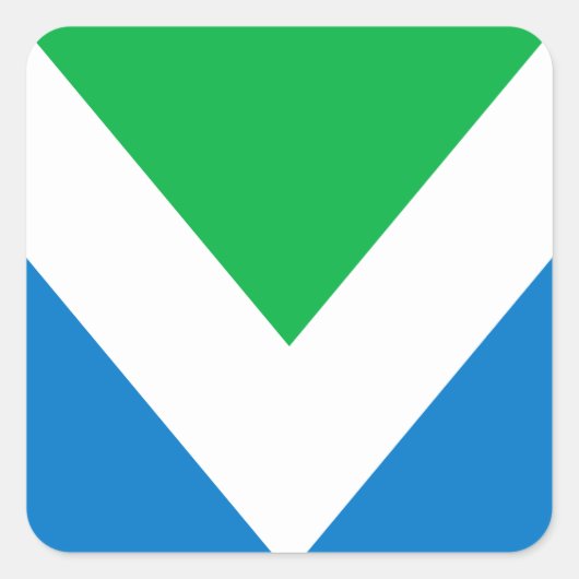 Internationale vlaggen vierkante sticker (Voorkant)